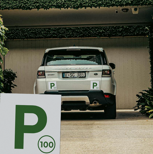 Provisional (Green, 100km/h Speed Limit) Magnetic Plate